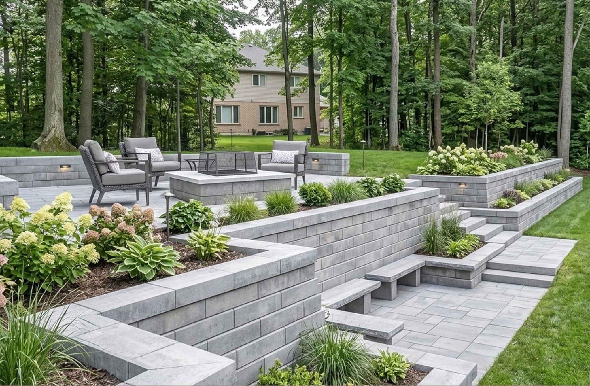 Weston Garden Retaing wall-Alonso_ Rinox